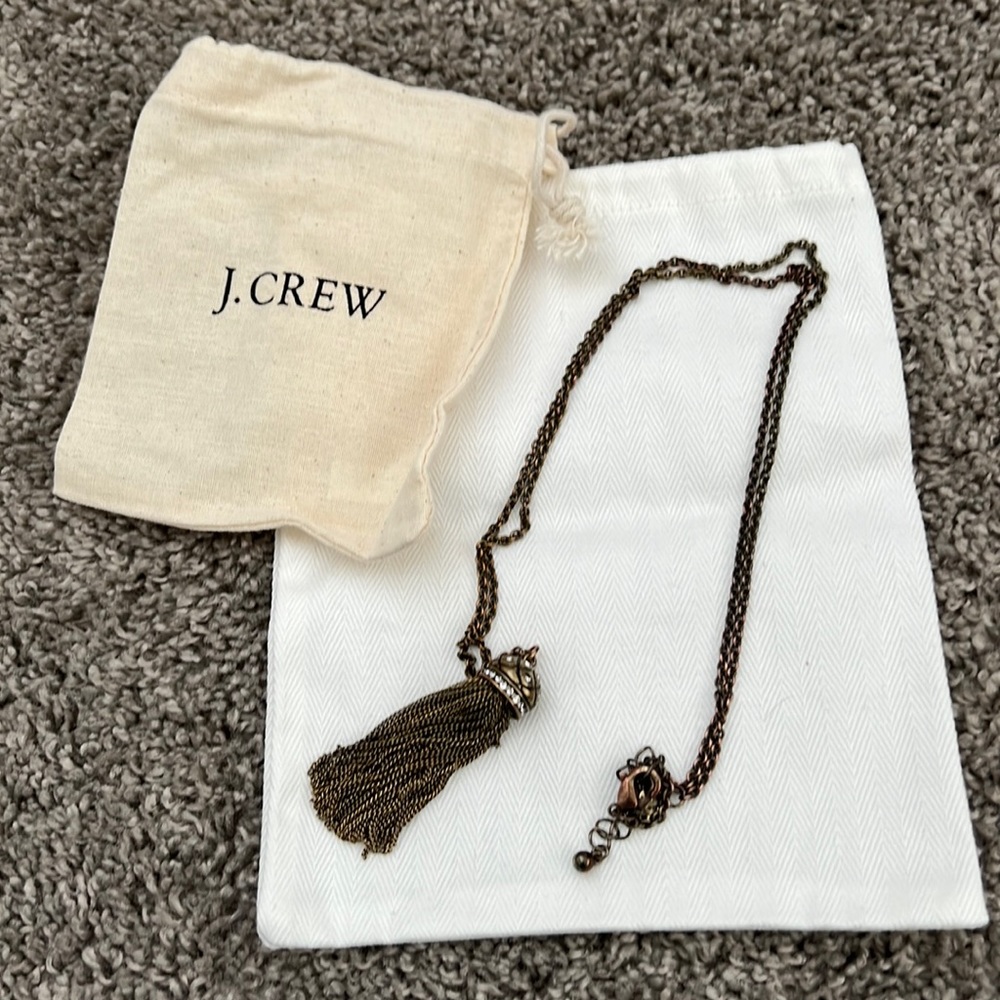 J.Crew womens long tassel necklace
